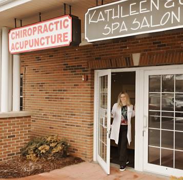 Chiropractor Spring Grove IL Sonia Kwapisinski In Doorway